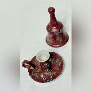 Fendi Casa Authentic Dinner Bell/Porcelain Bed Chamber Candle Holder